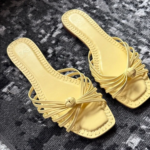 ANTONIO MELANI Yellow Women's Sandals Size 10 - Picture 5 of 5